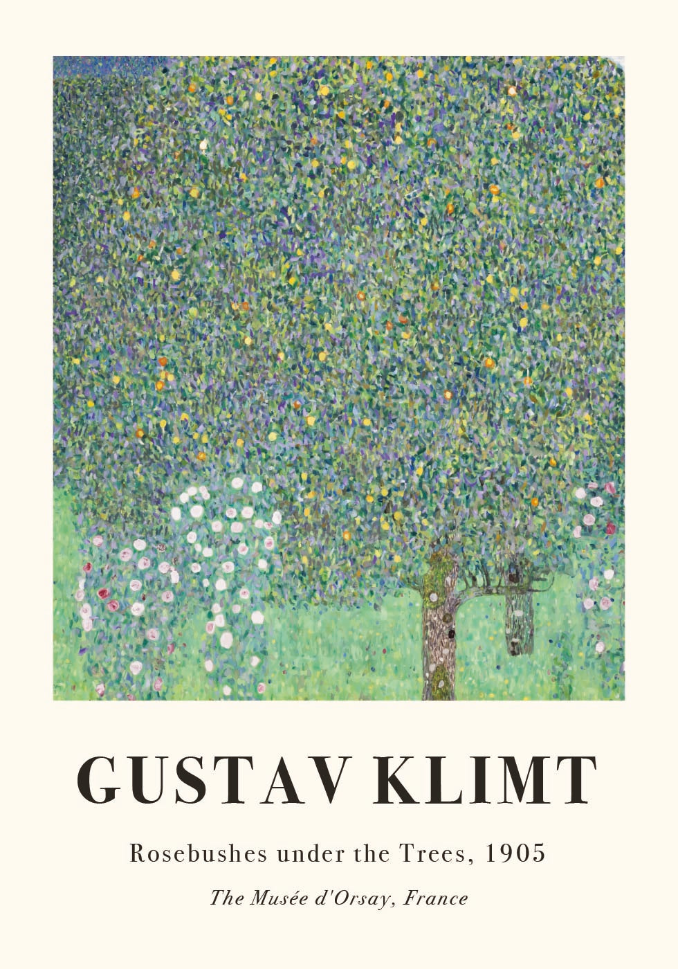 Rosebushes under the Trees Plakat - Posterbox.dk