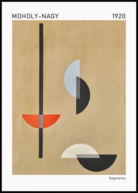 Segments Bauhaus abstract, Moholy-Nagy, 1920 Pakat - Posterbox.dk