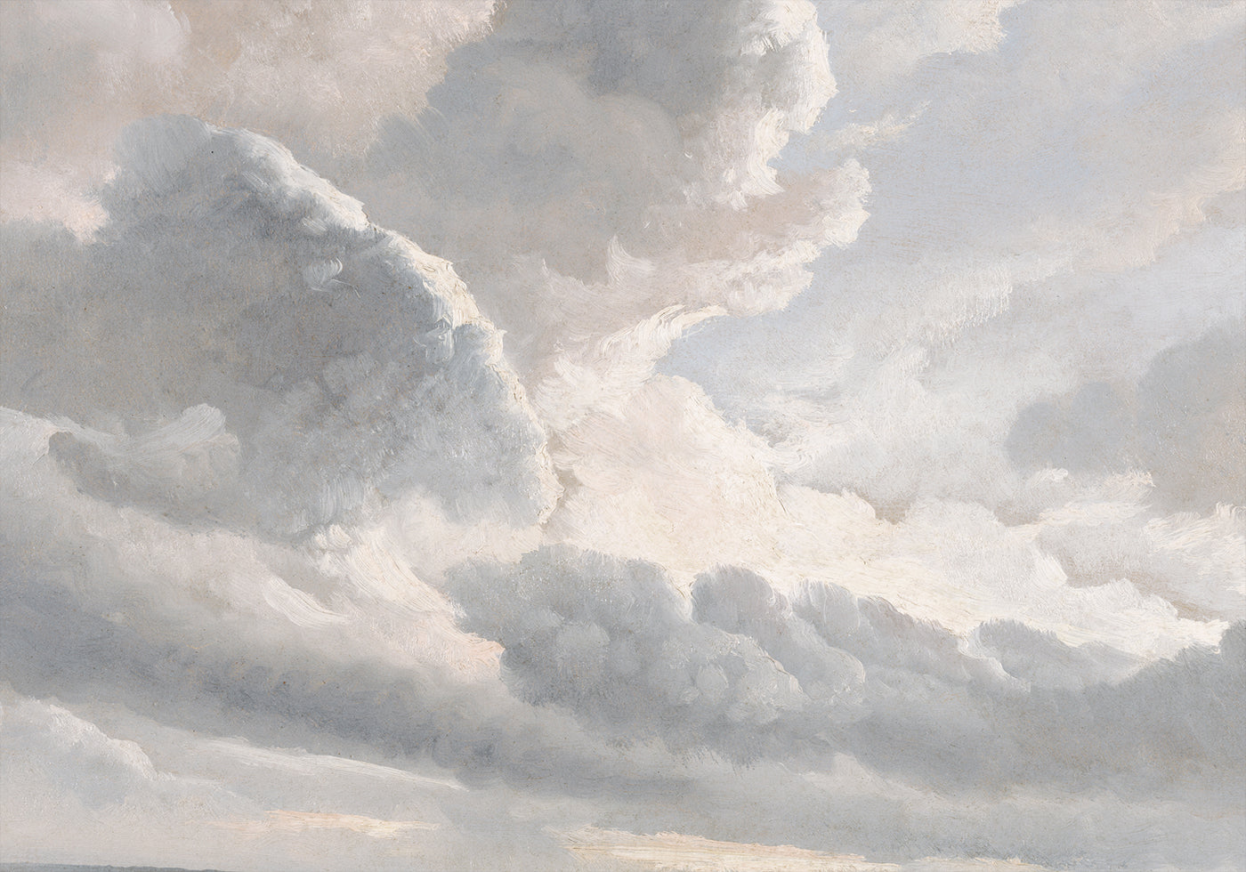 Study of Clouds with a Sunset Plakat - Posterbox.dk