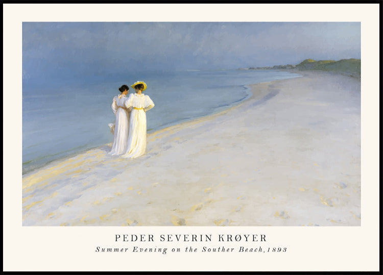 Summer Evening on the Souther Beach Plakat - Posterbox.dk