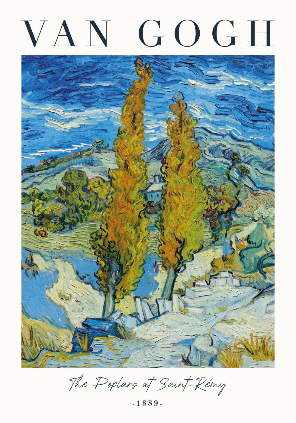 The Poplars at Saint-Rémy Plakat - Posterbox.dk