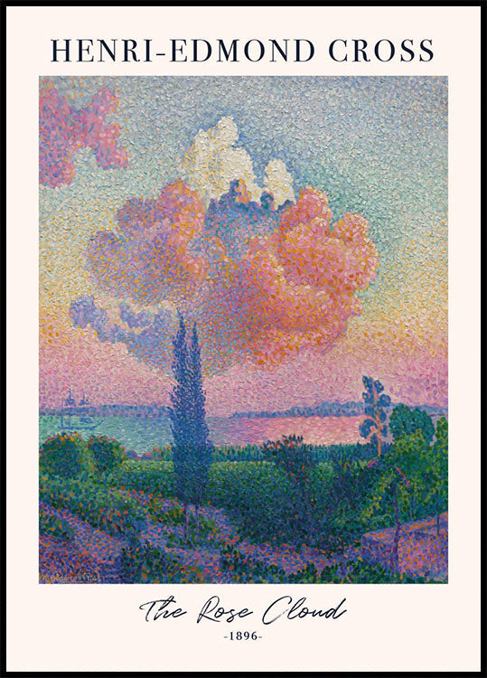 The Rose Cloud by Henri-Edmond Cross Plakat - Posterbox.dk