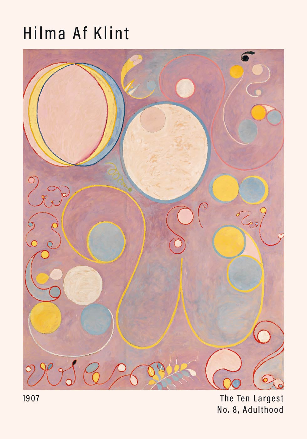 The Ten Largest, No. 8, Adulthood by Hilma af Klint Plakat - Posterbox.dk