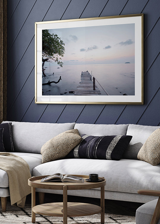 Tranquil Morning Pier Plakat - Posterbox.dk