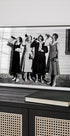 Vintage Women Drinking Beer Black & White Plakat - Posterbox.dk