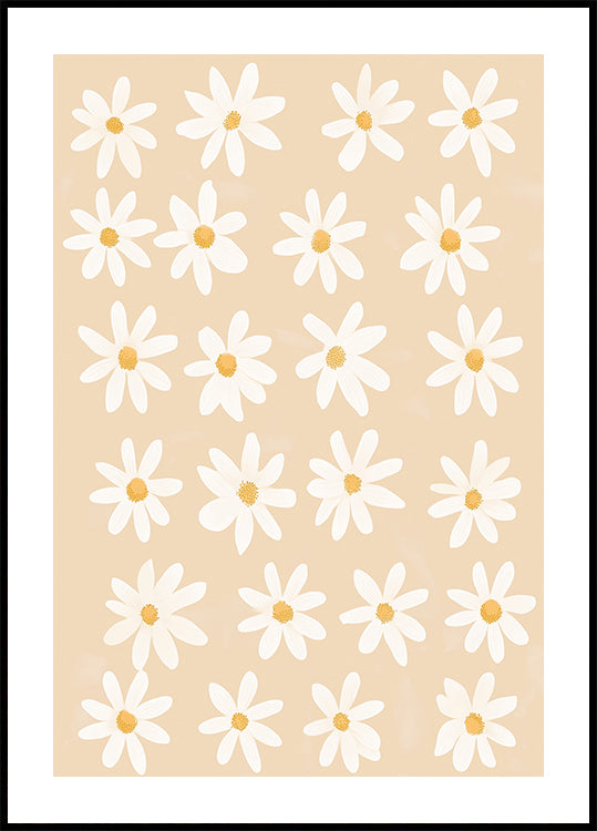 Whimsical Daisy Field Plakat - Posterbox.dk