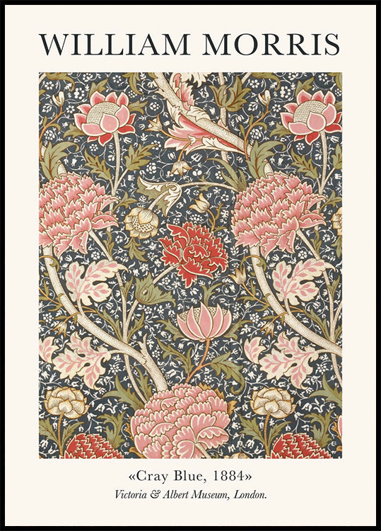 William Morris Cray Blue Plakat - Posterbox.dk