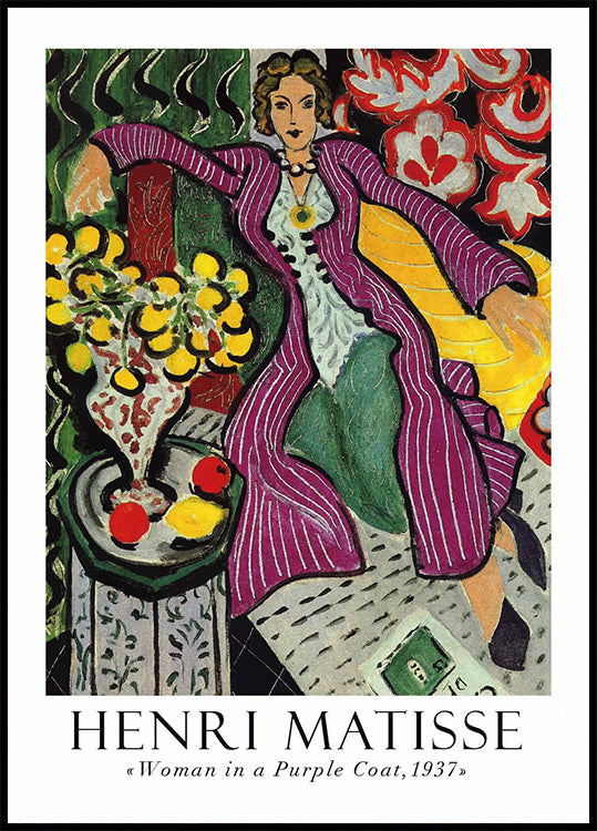 Woman in a Purple Coat Plakat - Posterbox.dk