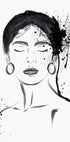 Woman Ink Portrait Plakat - Posterbox