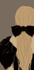 Woman with Black Bow Plakat - Posterbox.dk