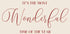 Wonderful Time Plakat - Posterbox.dk