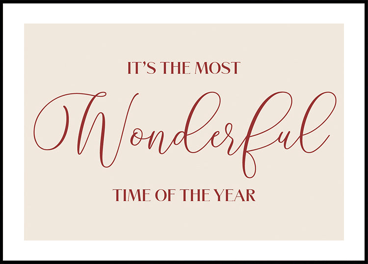 Wonderful Time Plakat - Posterbox.dk