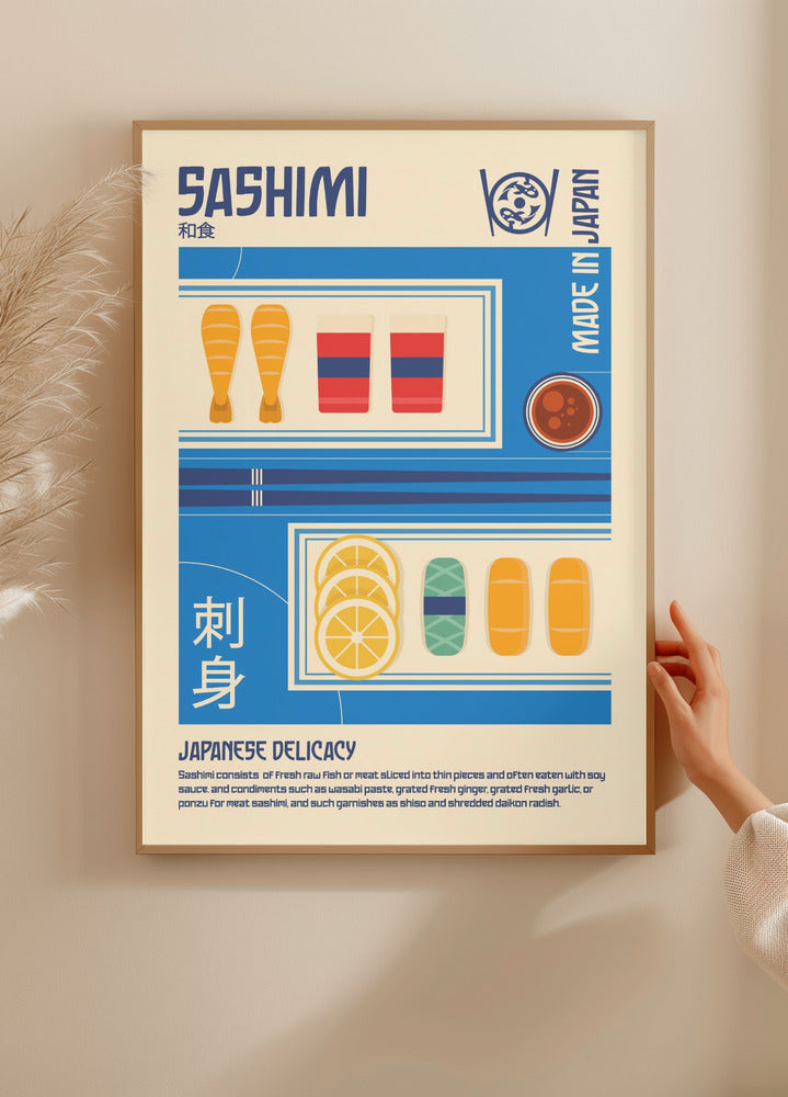 Sashimi Japanese Food Print Plakat