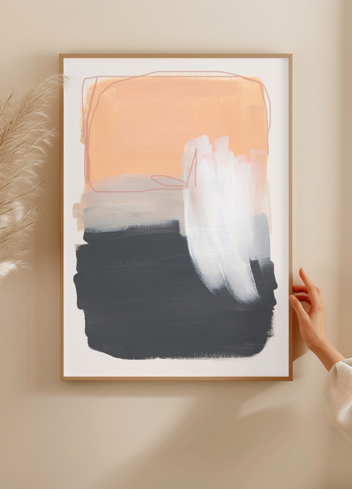 Abstract Brush Strokes 122 Plakat