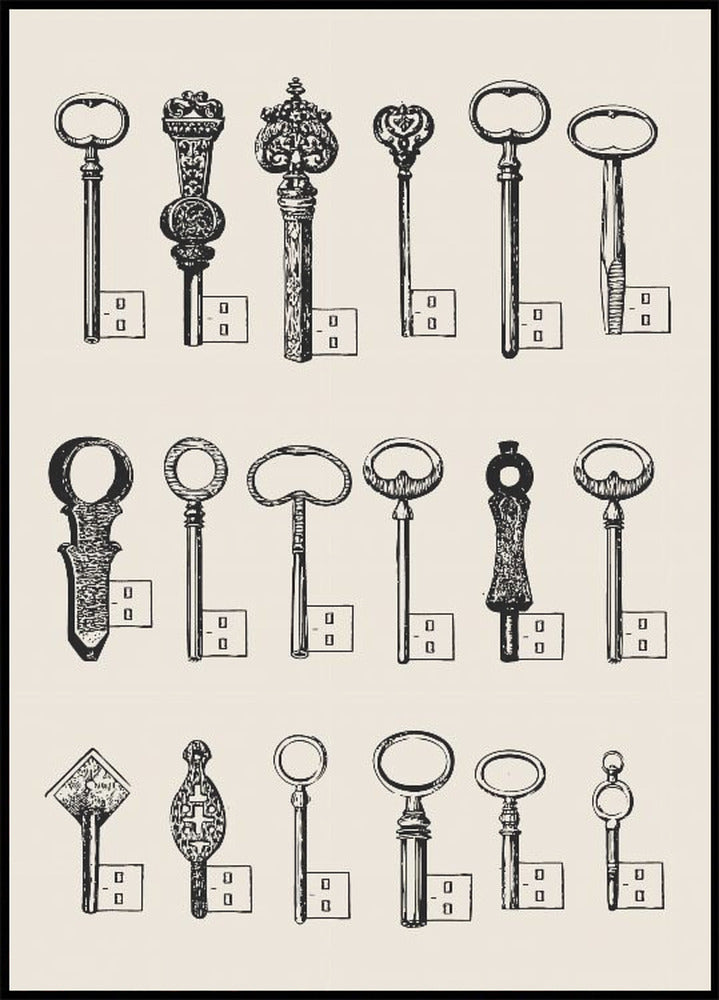 Usb Keys Plakat