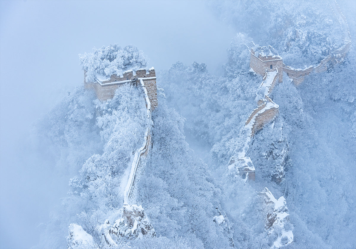 The Great Wall in ice and snow Plakat - Posterbox