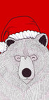 Santa red bear Plakat - Posterbox