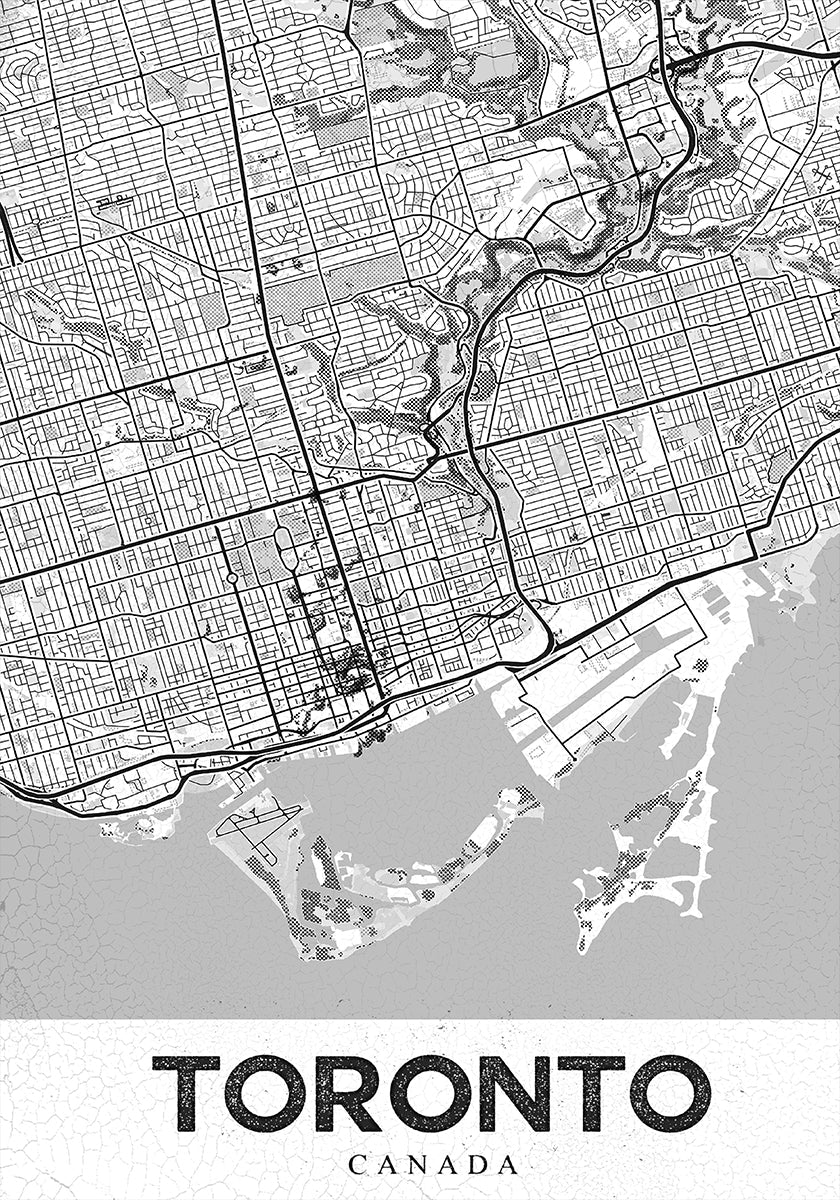 Toronto White Plakat - Posterbox