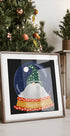 Christmas Santa Gnome Snow Globe - Merry Christmas Plakat - Posterbox
