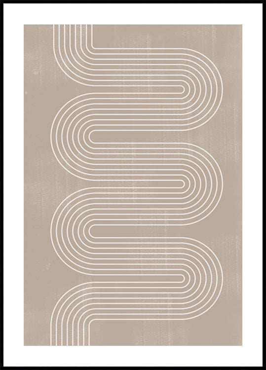 Curved Line Harmony - Posterbox