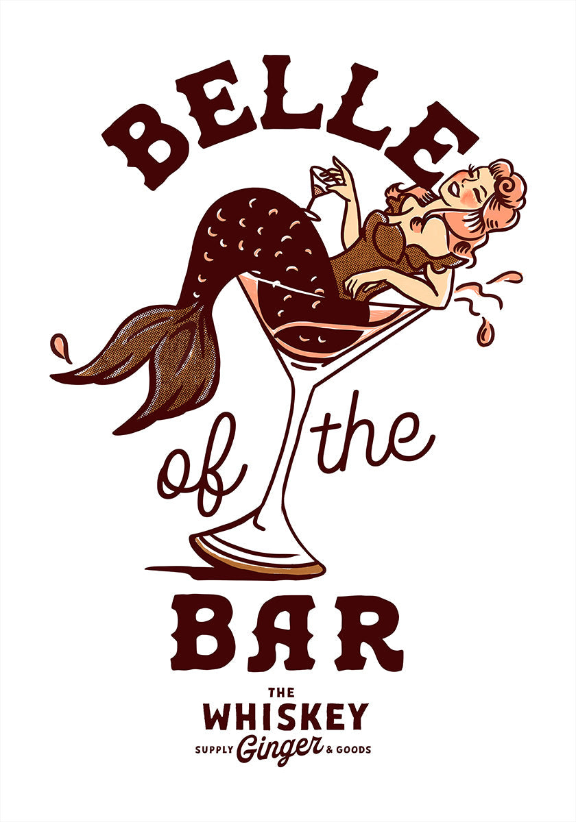 Belle Of The Bar Mermaid Pin Up Art (NEW) - Posterbox