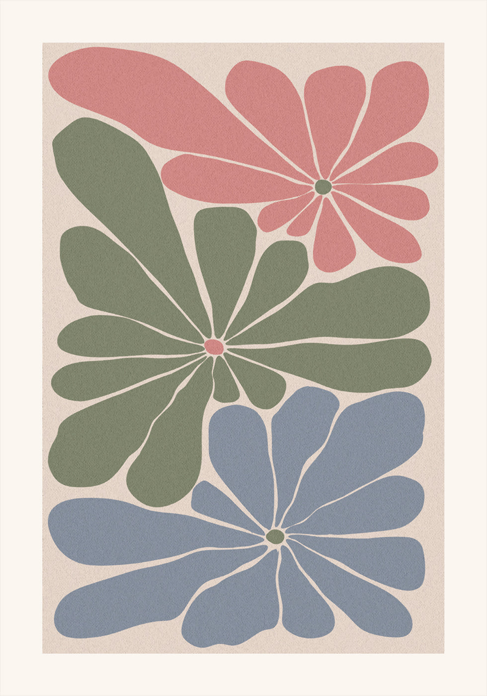 Three Flowers Plakat - Posterbox.dk