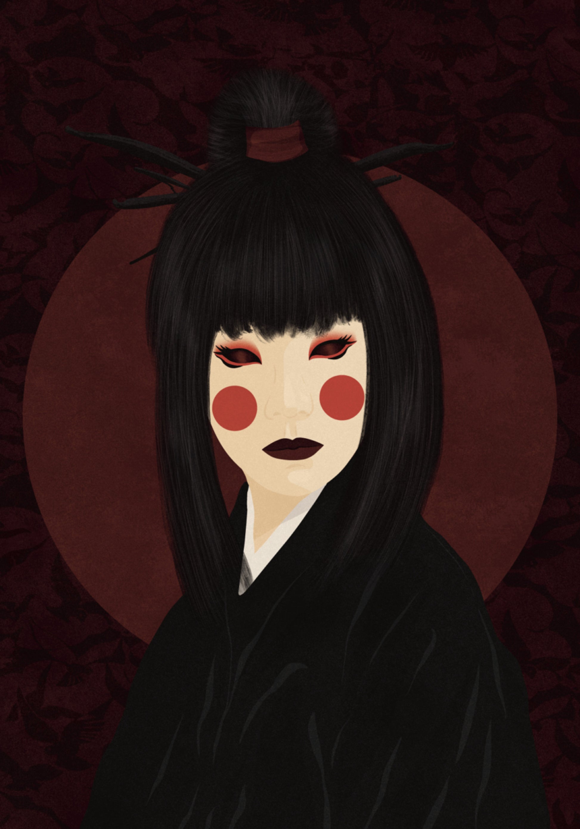 Dramatic Geisha Portrait