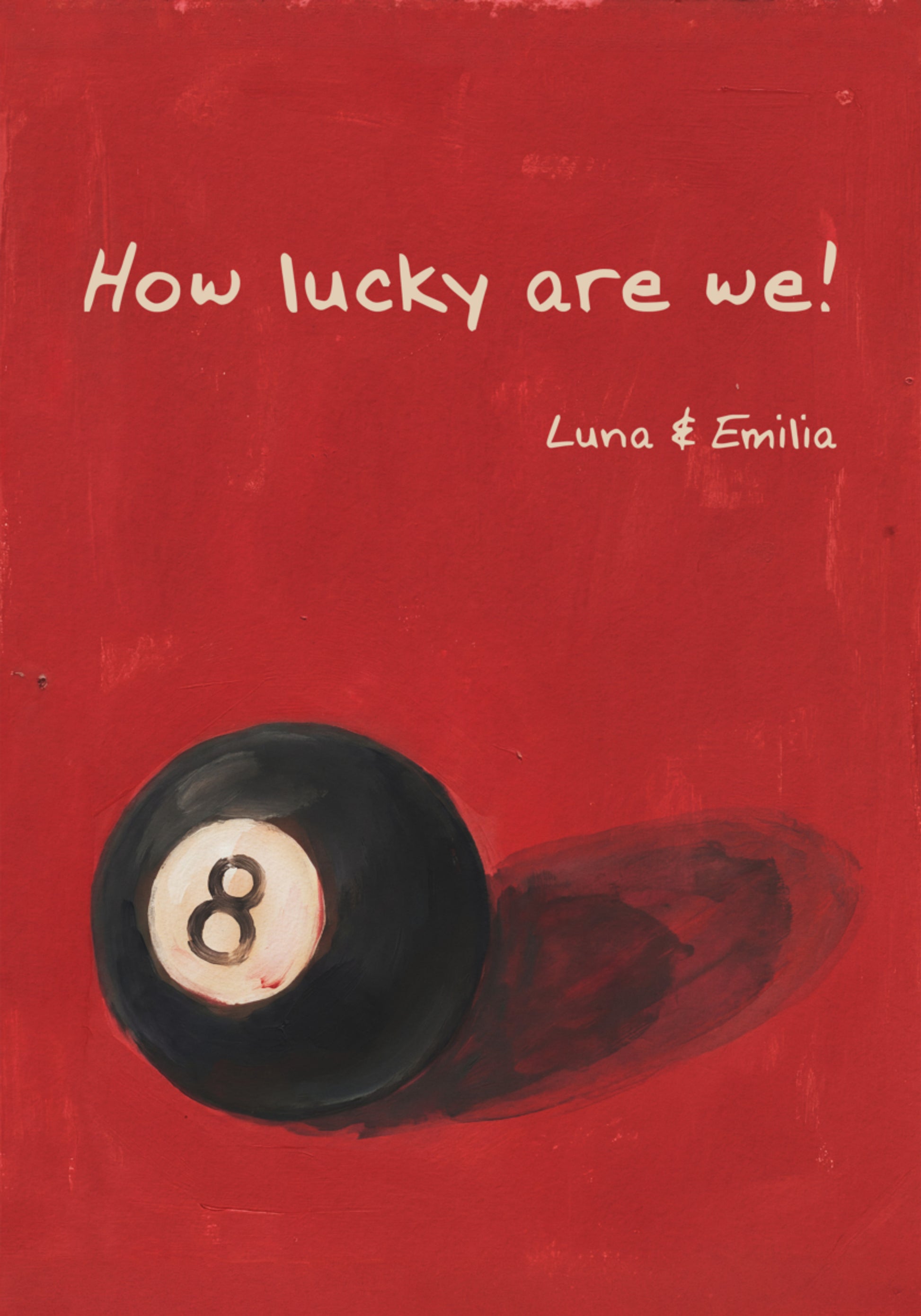 Vintage 8-Ball Poster Wéi Gléck Mir sinn