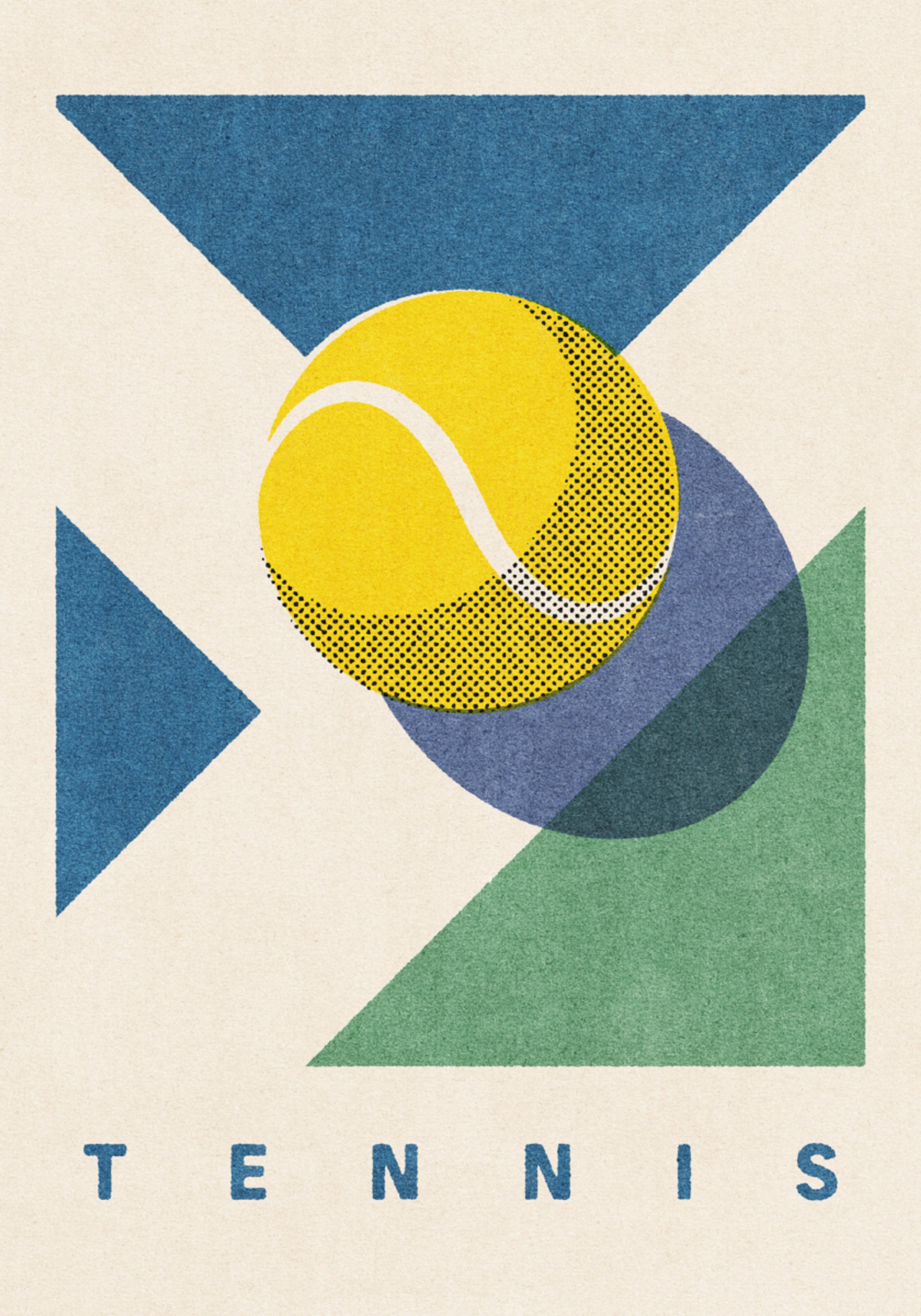 Minge de tenis geometrică