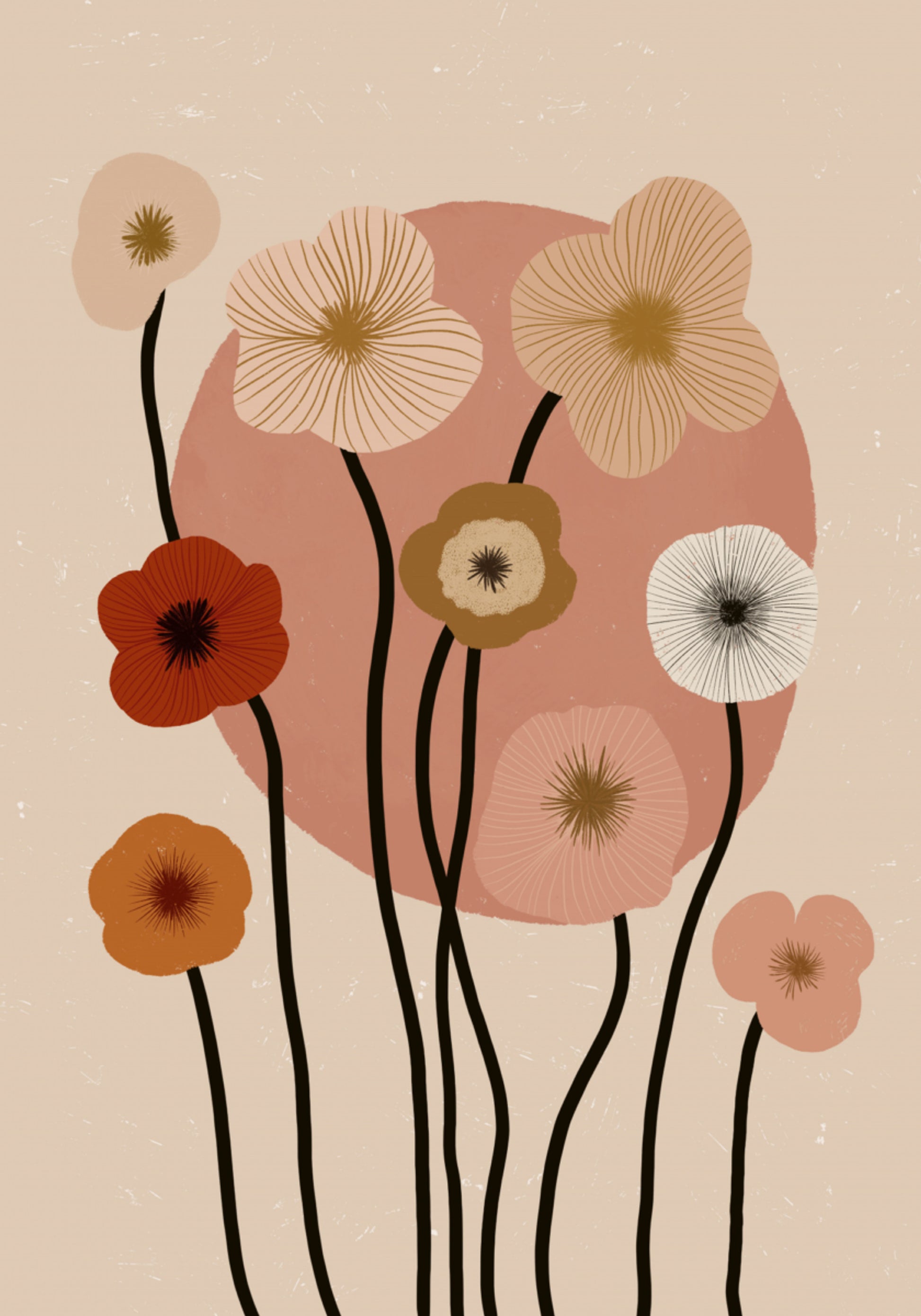 Boho Floral Sunset