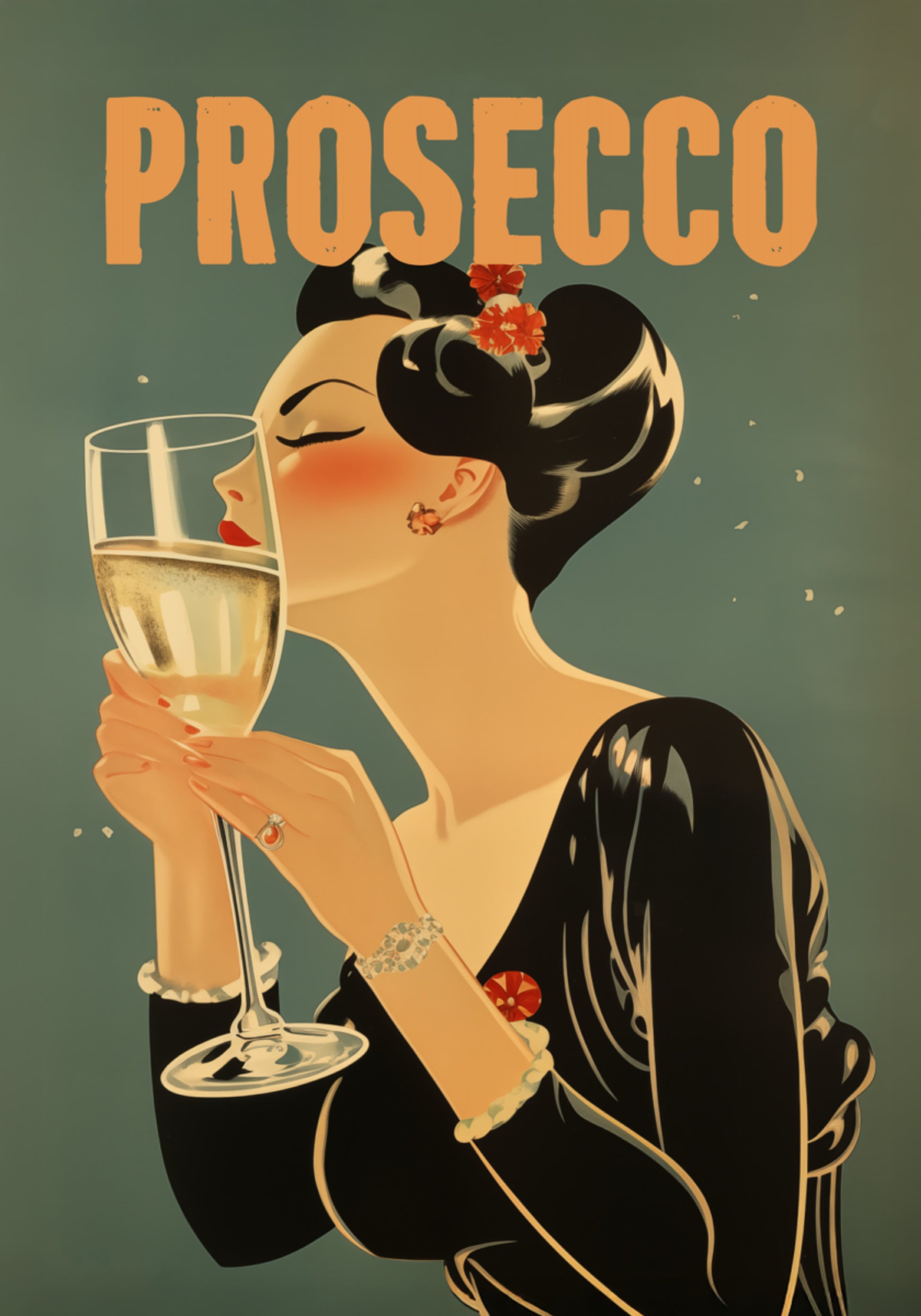 Elegant Prosecco Woman