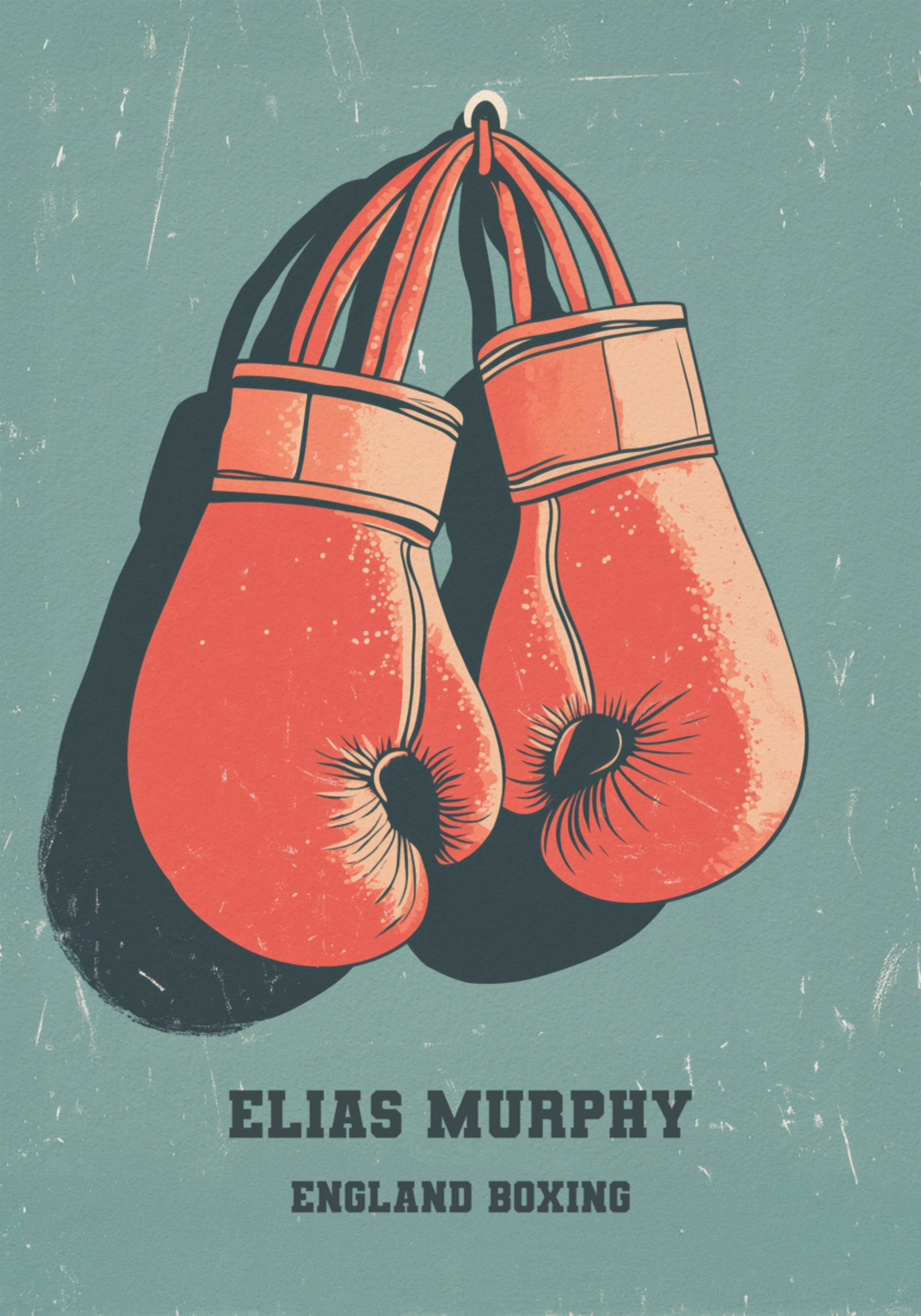 Vintage Boxing Gloves Poster