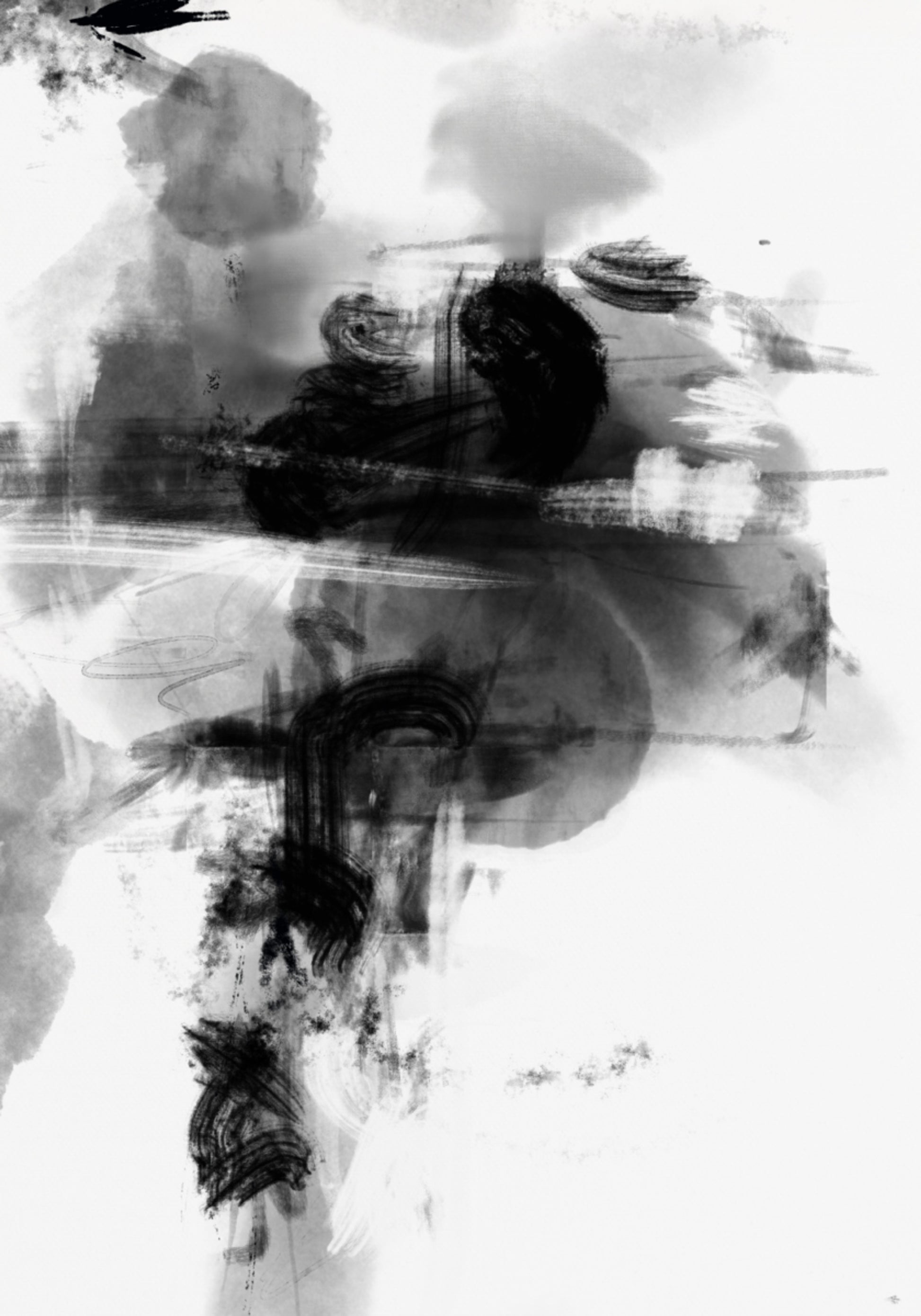 Dynamic Monochrom Abstrakt