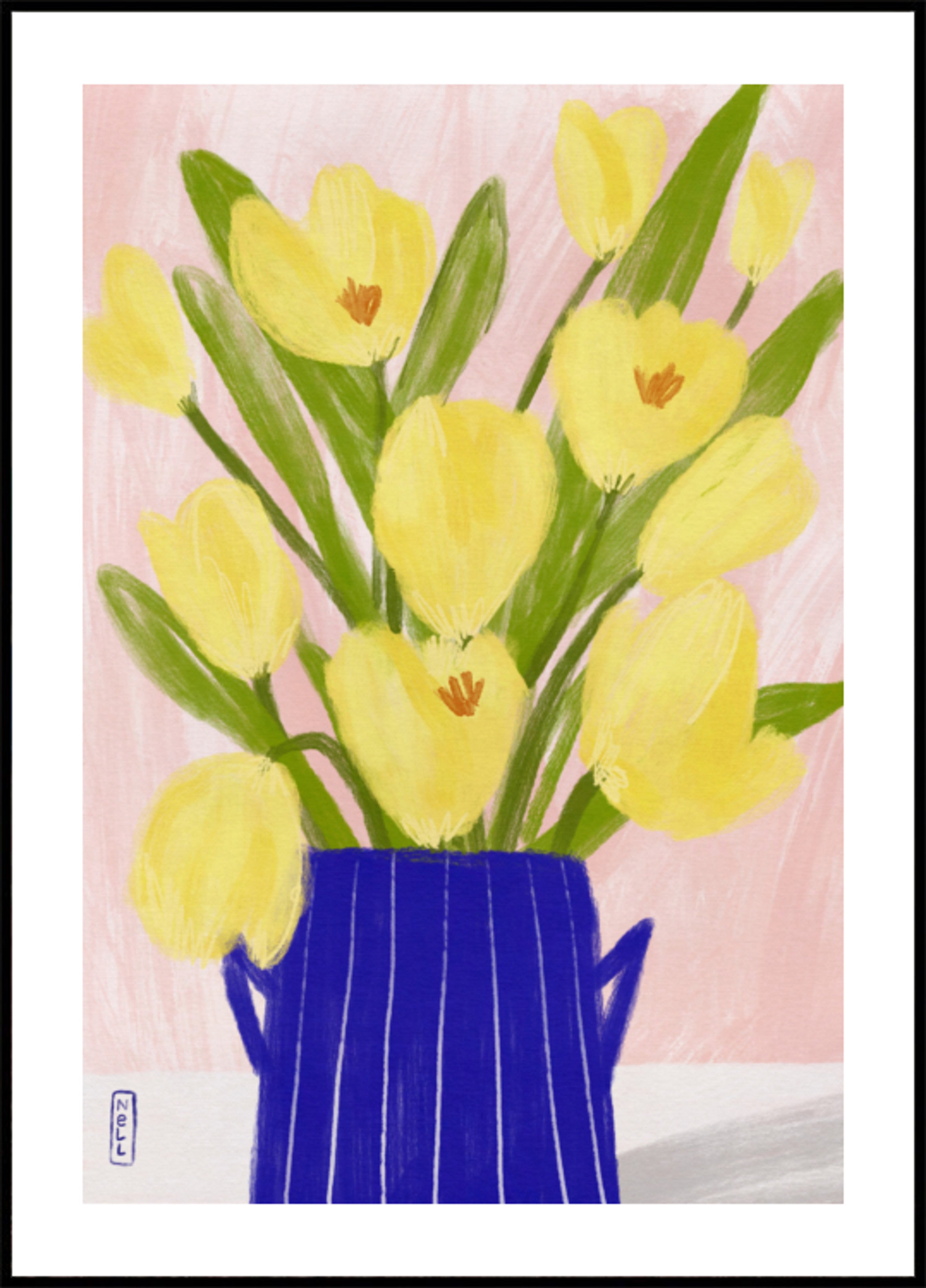 Fréijoer Tulpen Blue Vase