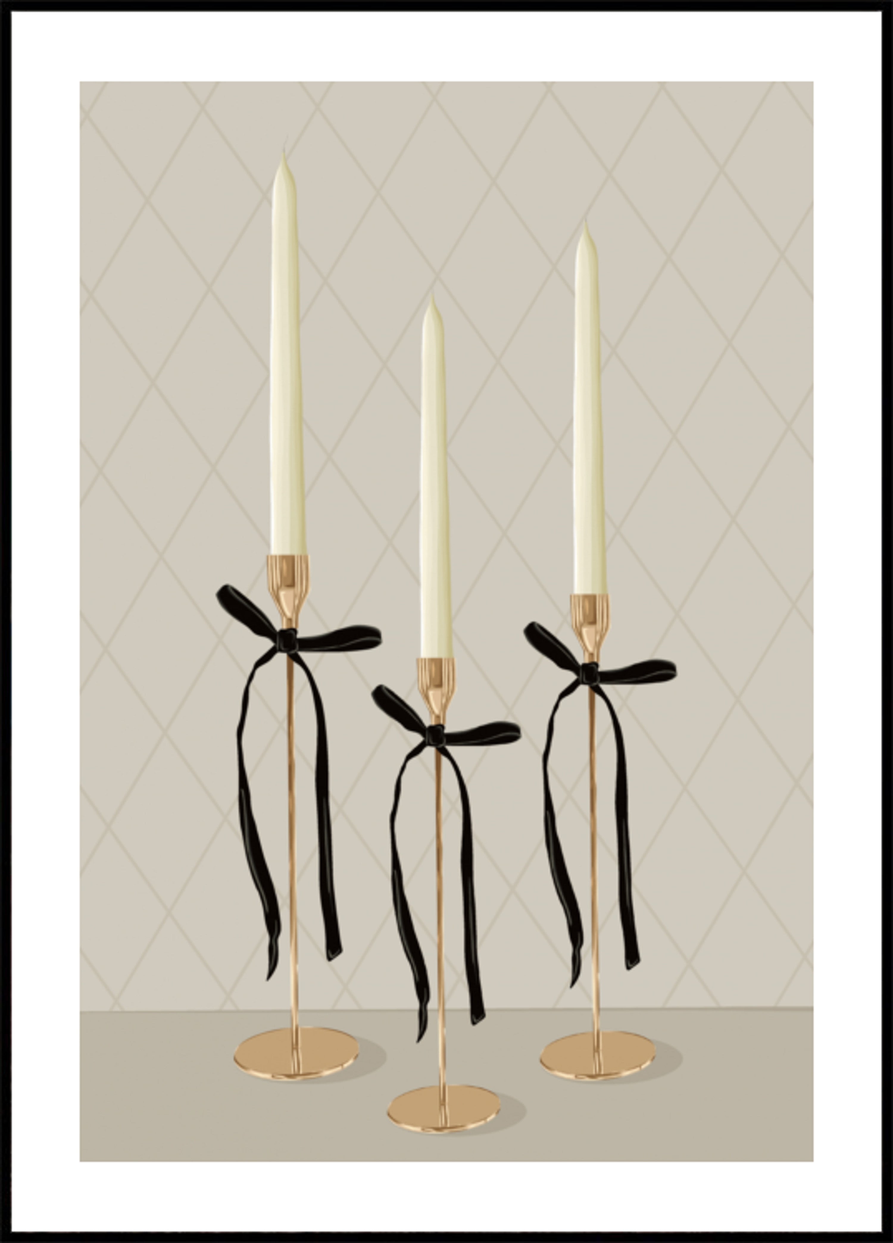 Lumanari elegante aurii