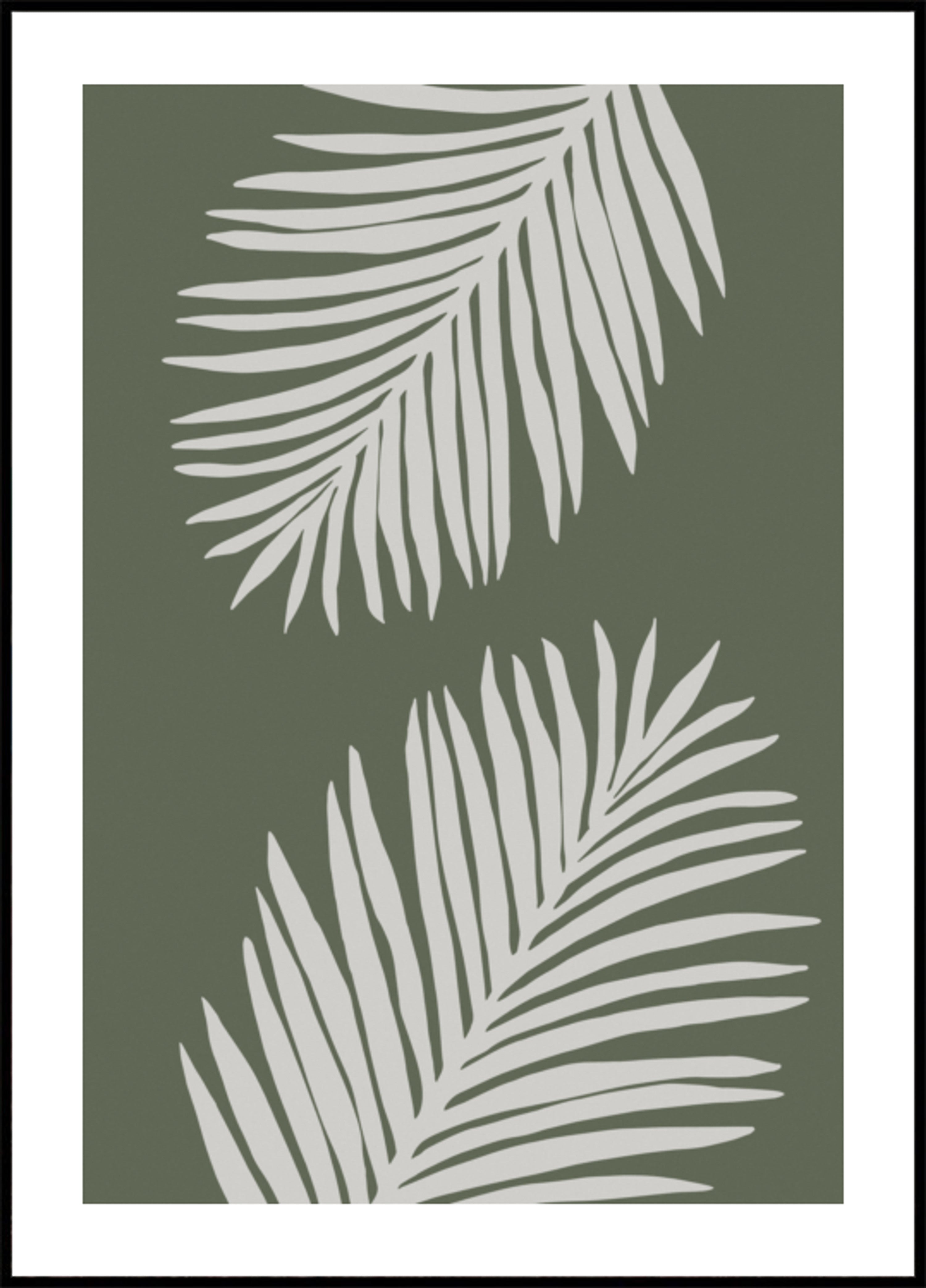Serene Palmenblieder