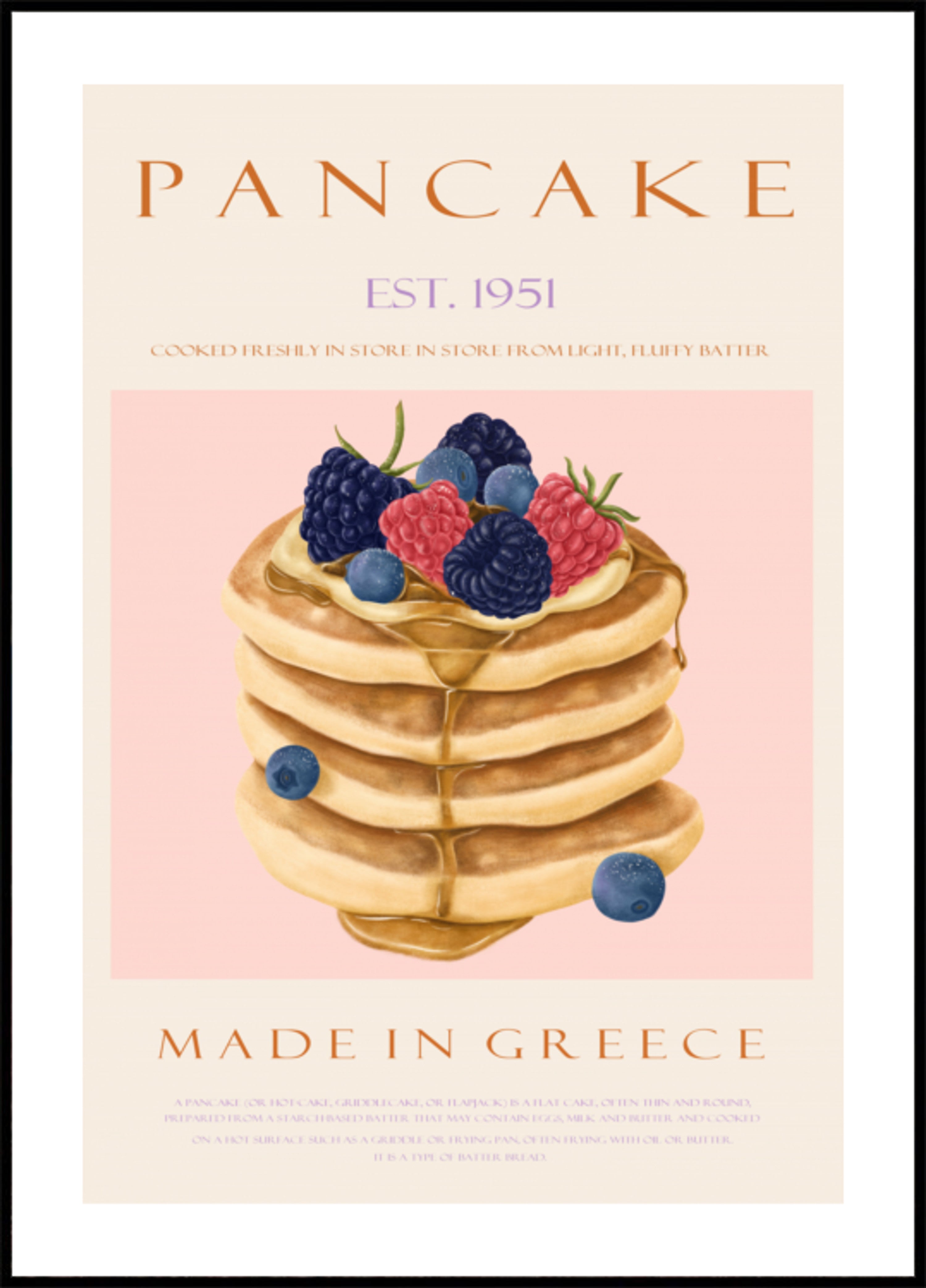 Gestapelt Berry Pancakes