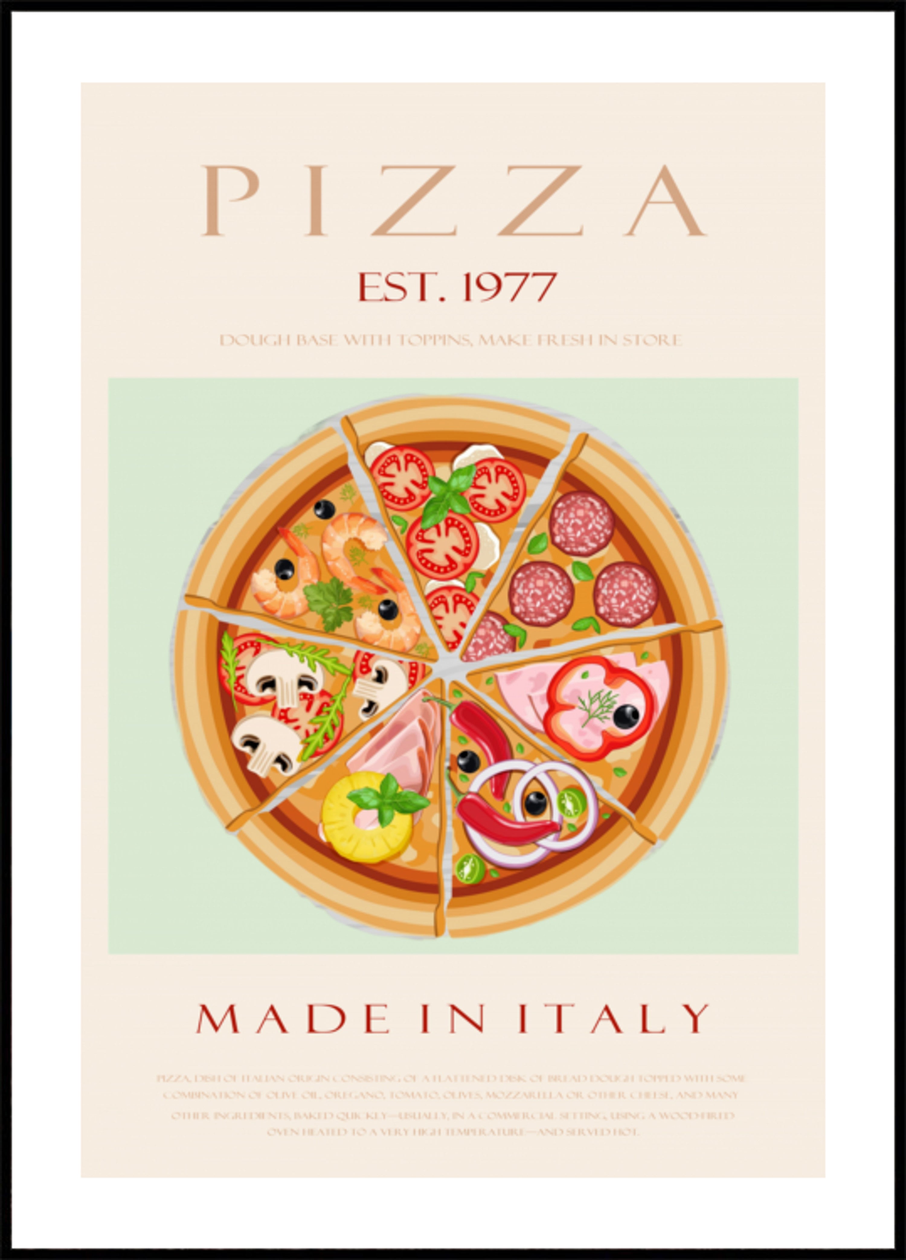 Varietate de pizza italiană