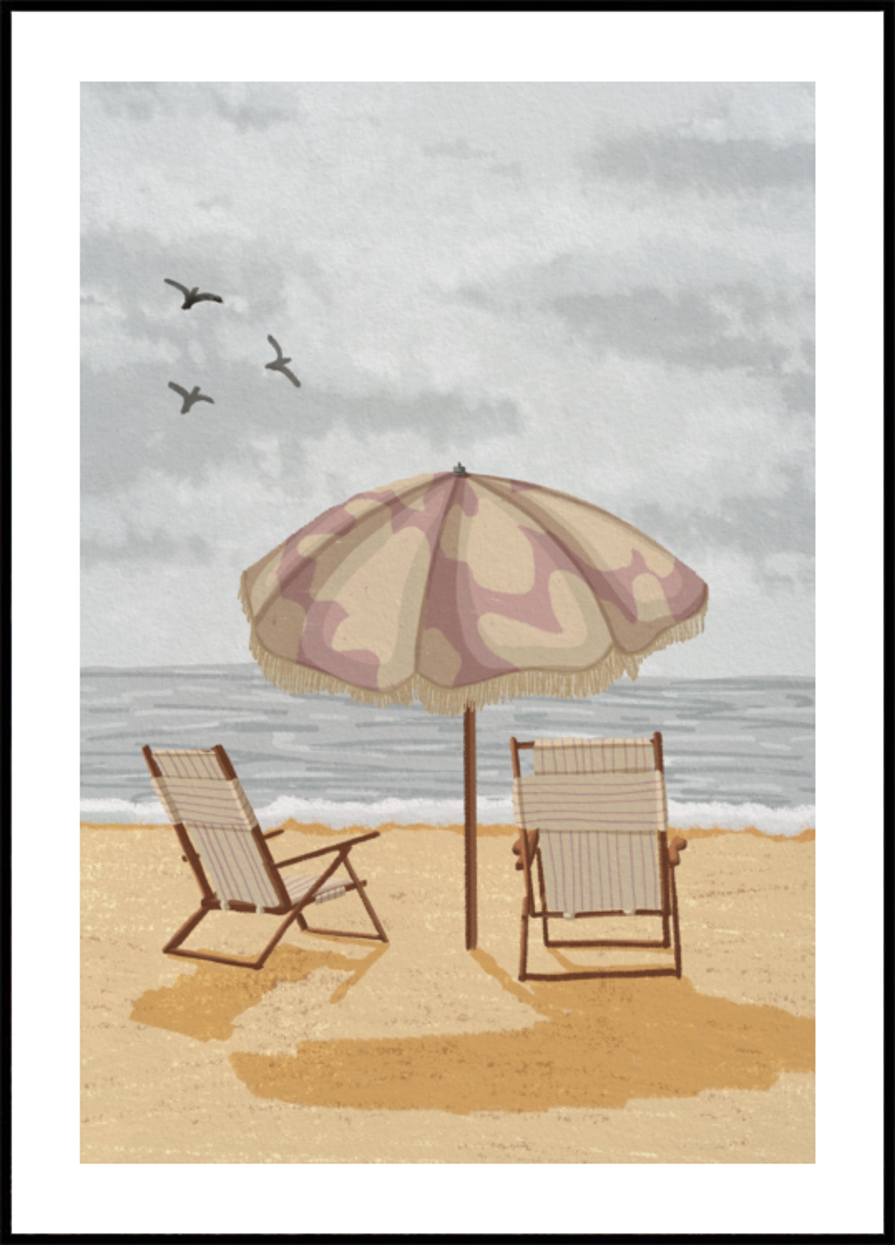 Seaside Regenschirm Still