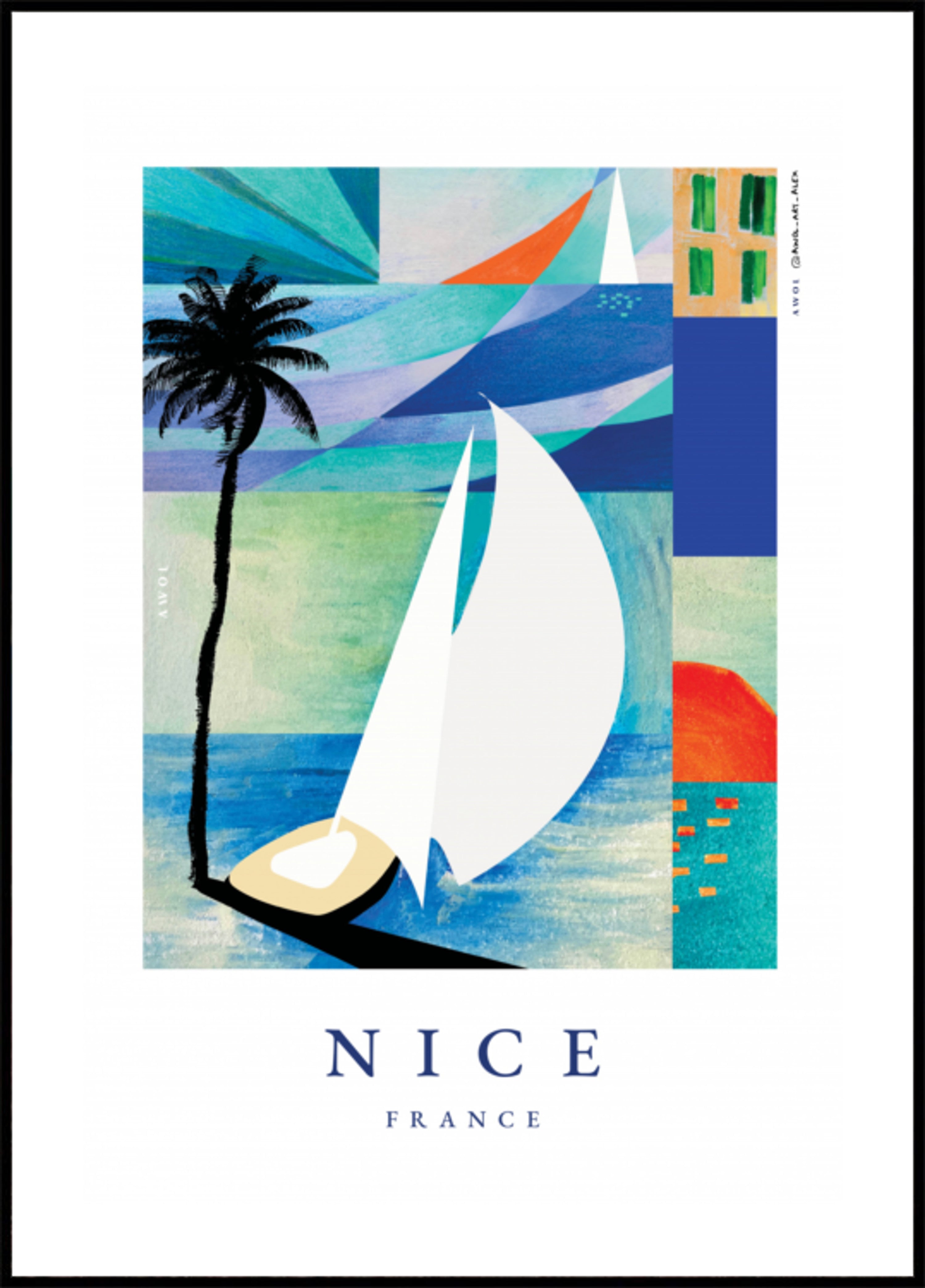 Summer Sailboat Beach