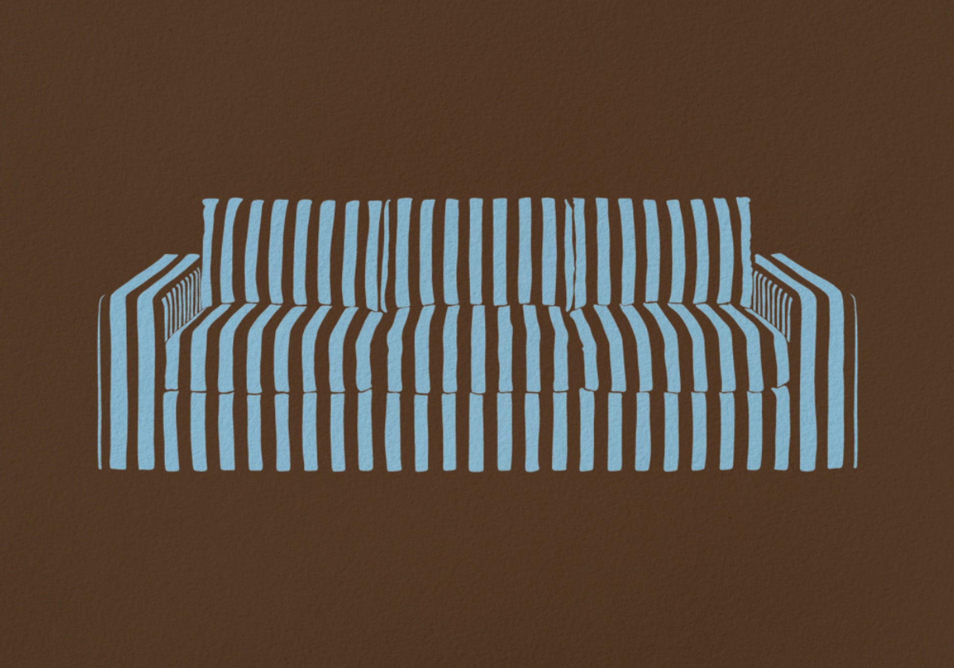 Modern Striped Sofa