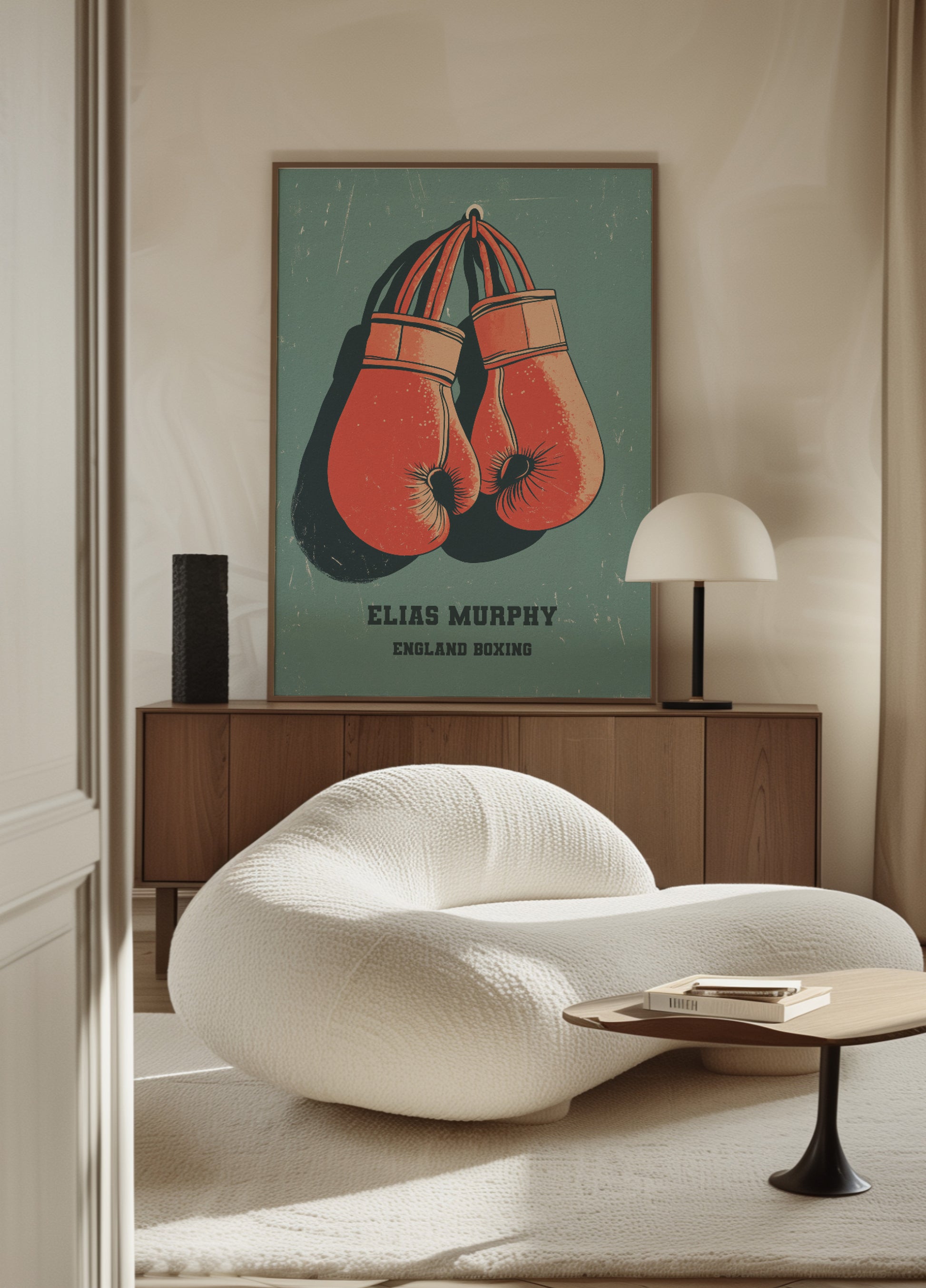 Vintage Boxing Gloves Poster