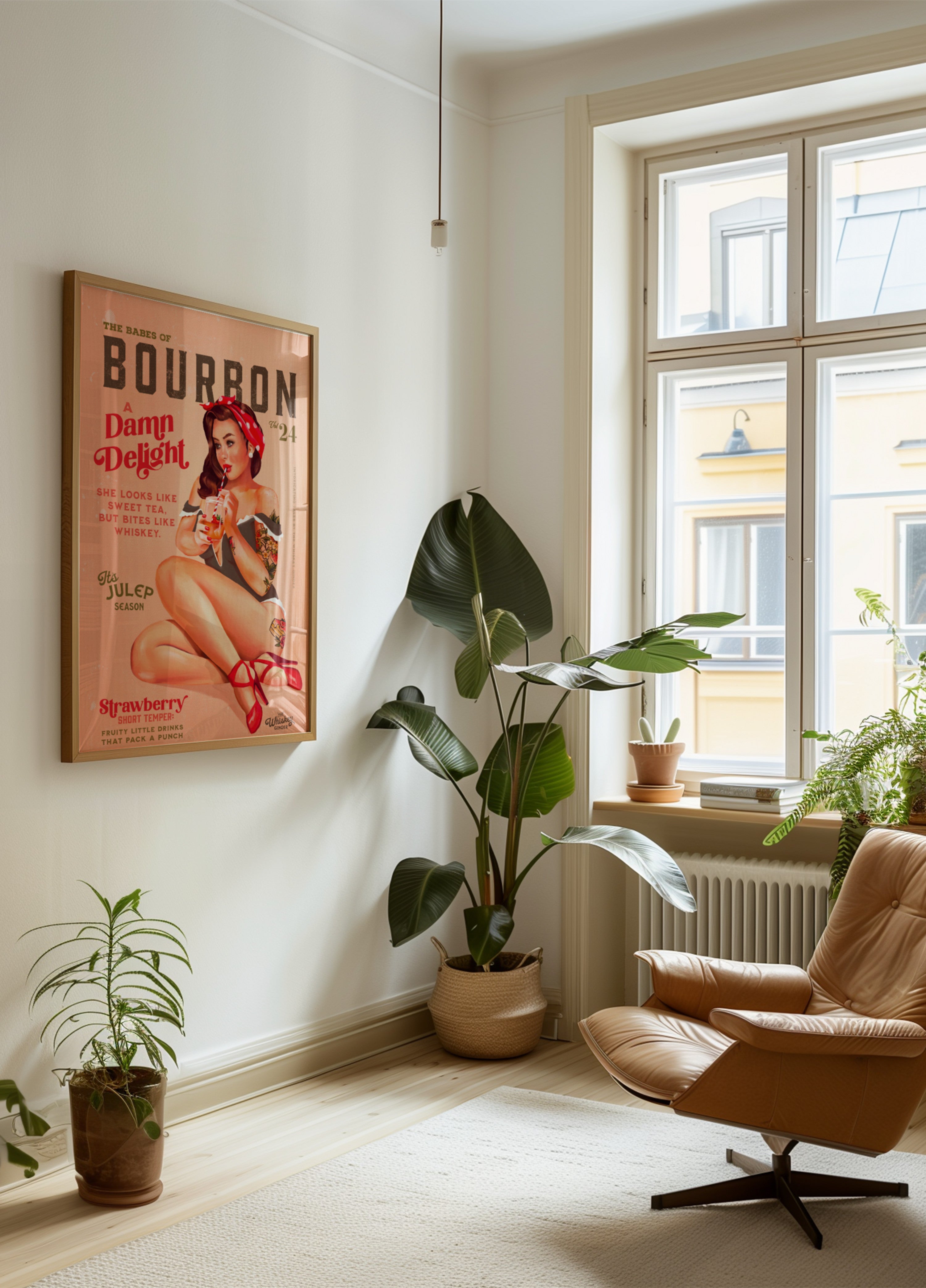 Bourbon Babes Vol 22 Vintage Pinup Meedchen Drénken engem Cocktail