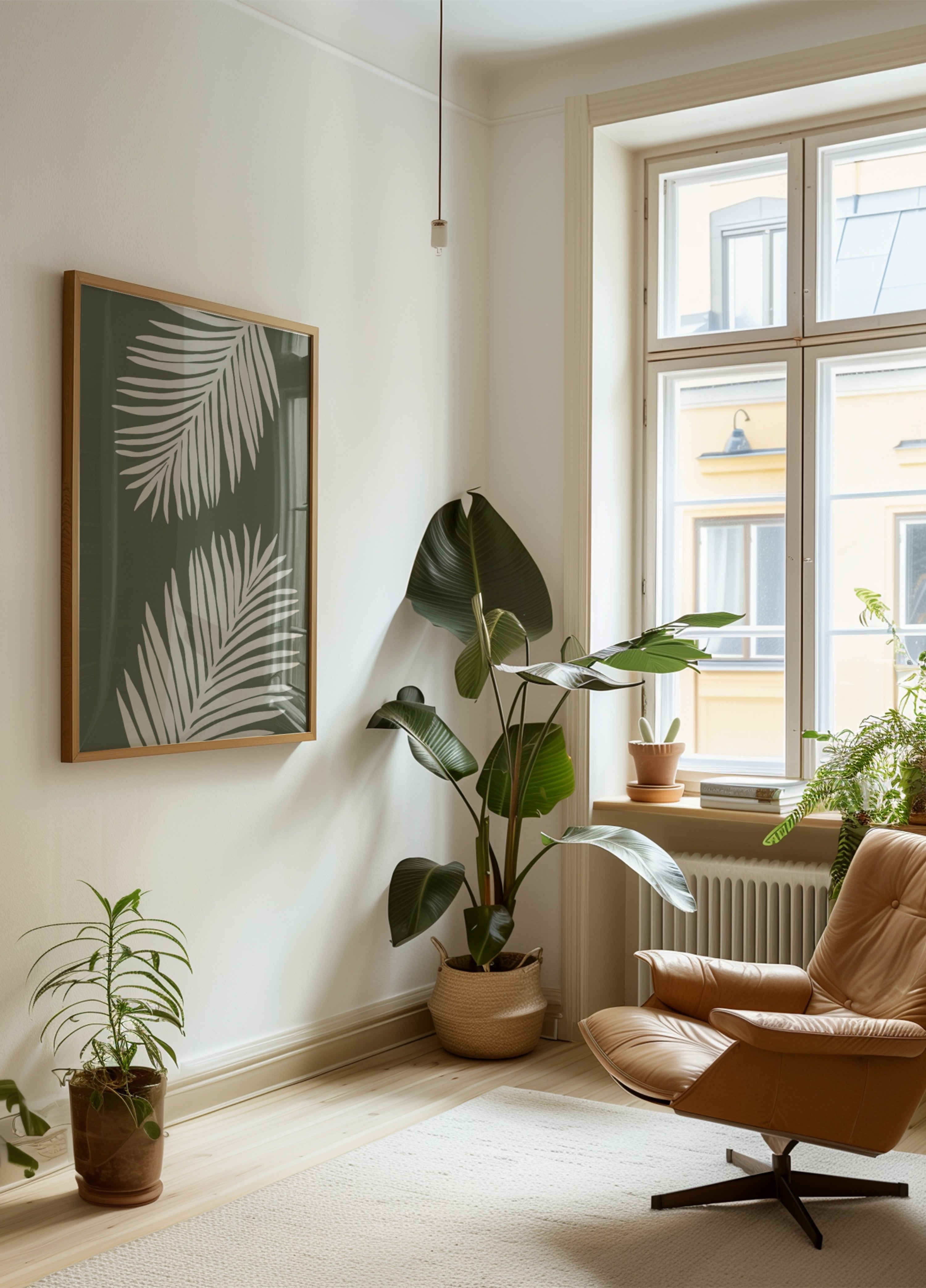 Serene Palmenblieder