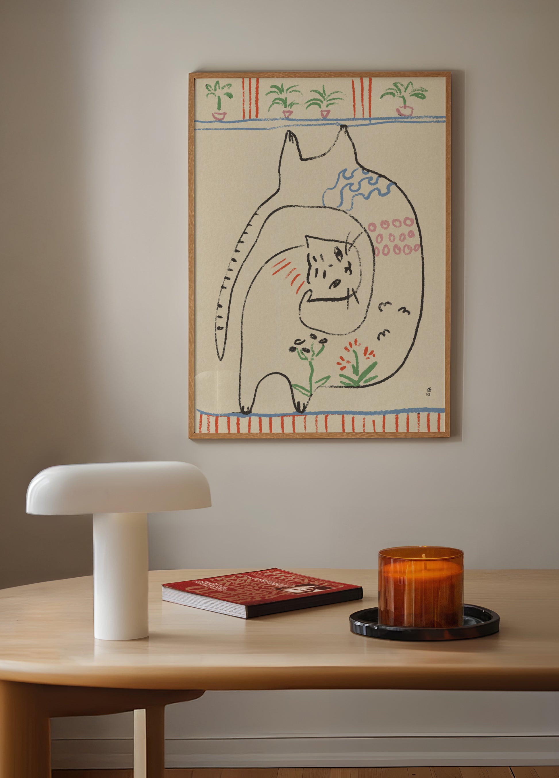 Playful Cats Illustration