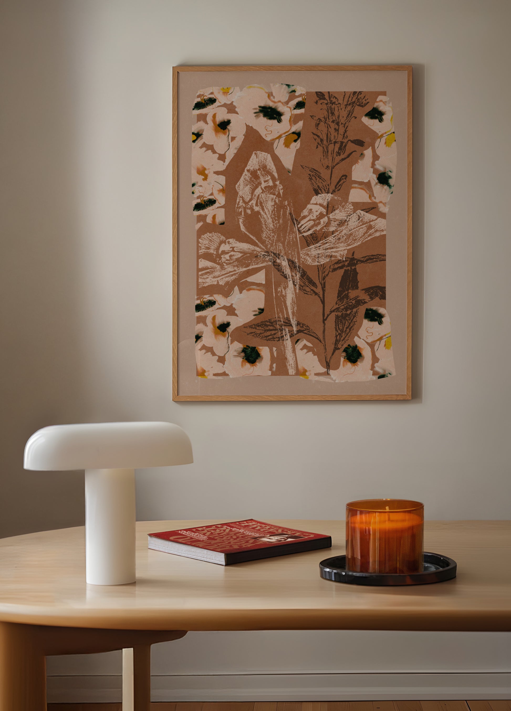 Earthy Floral Collage
