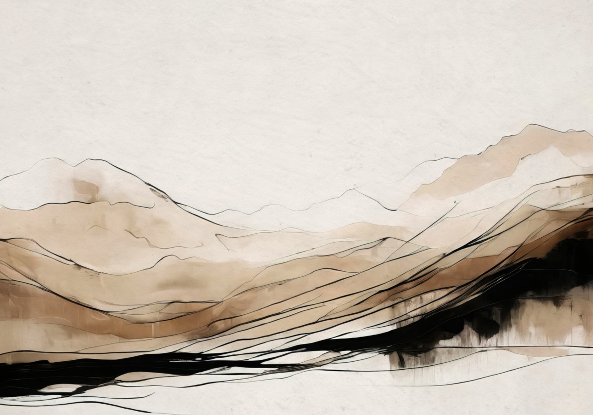 Abstract Mountain Layers