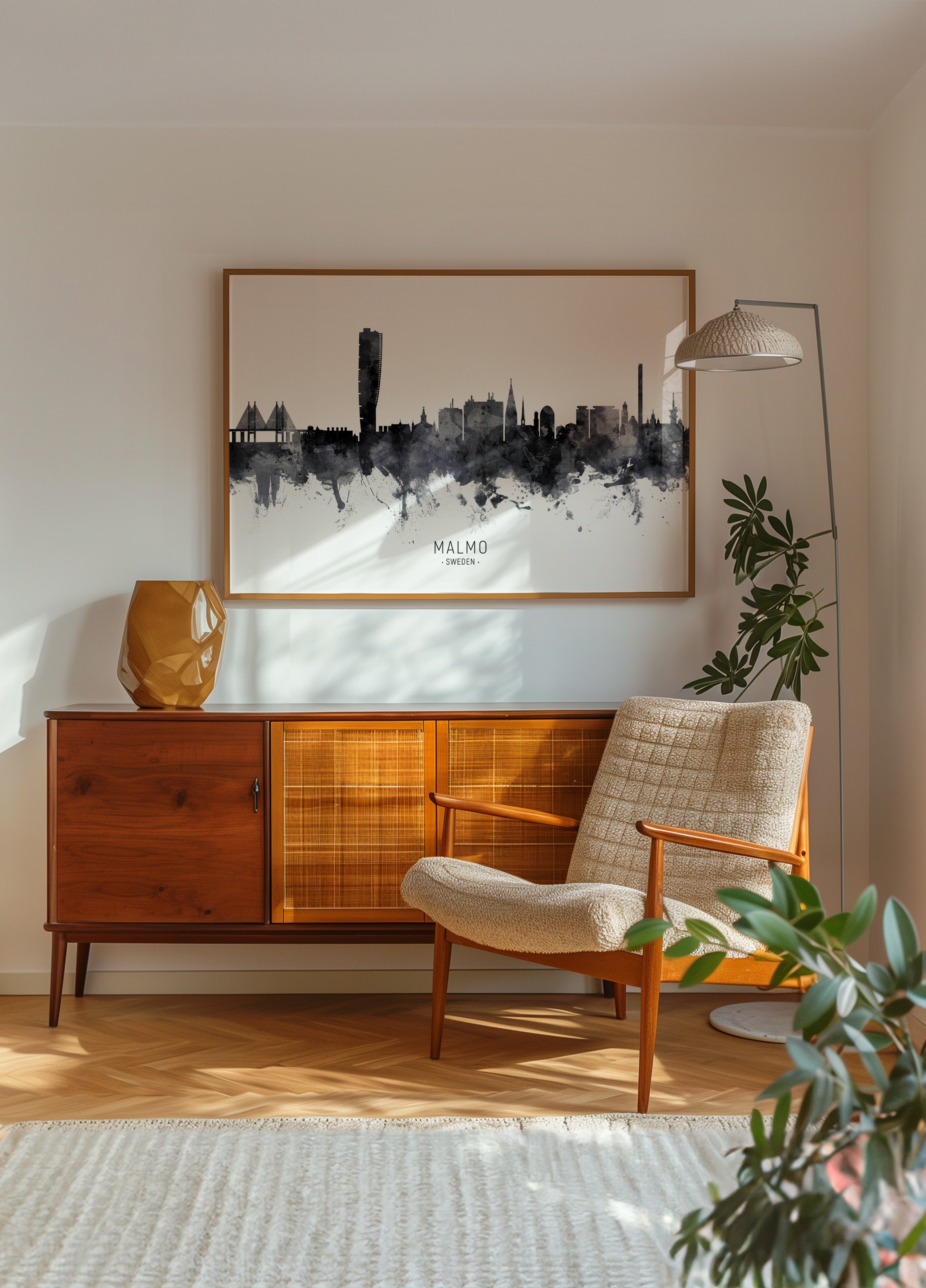 Acuarela Skyline Malmo
