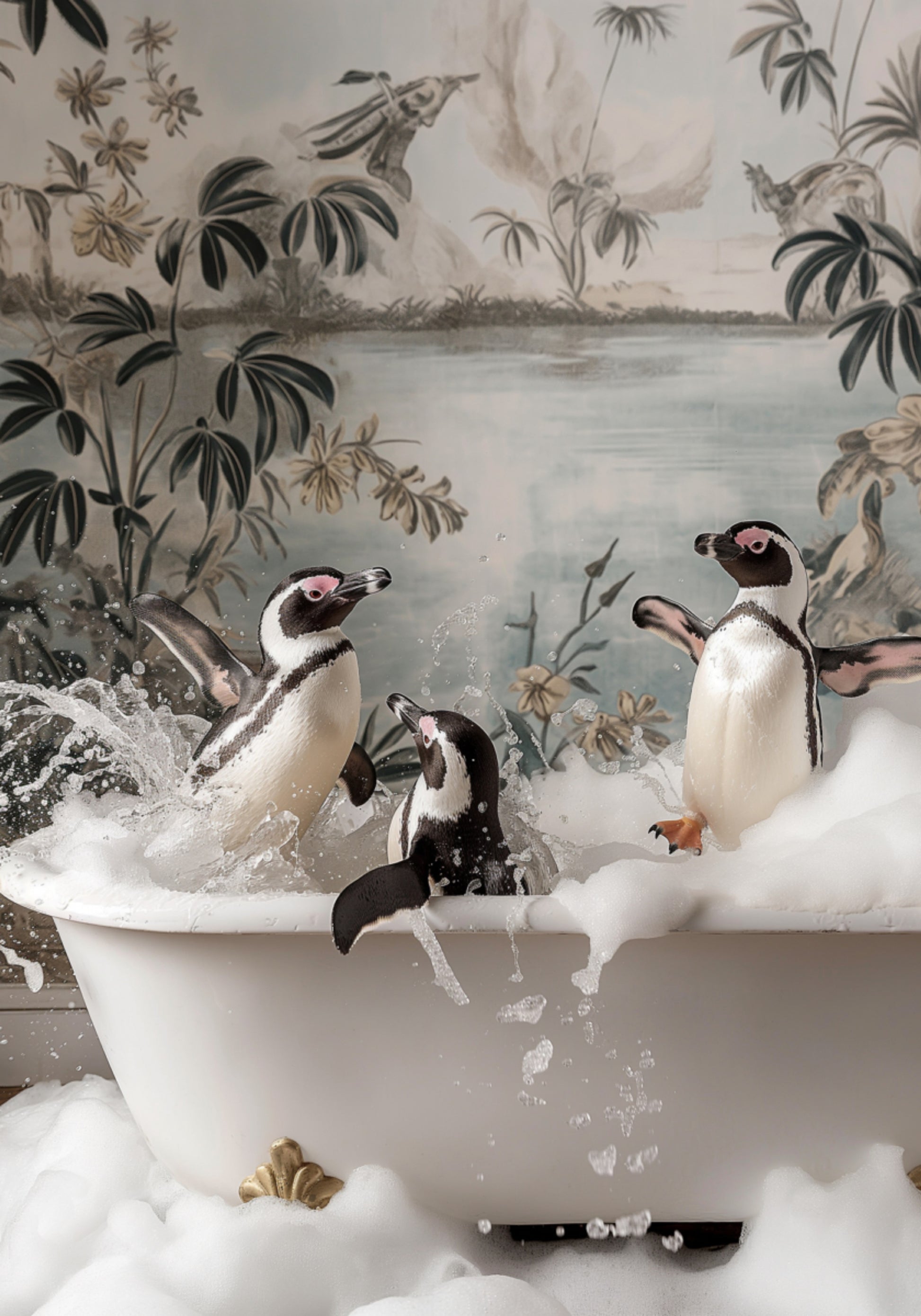 Playful Penguins Bubble Bath