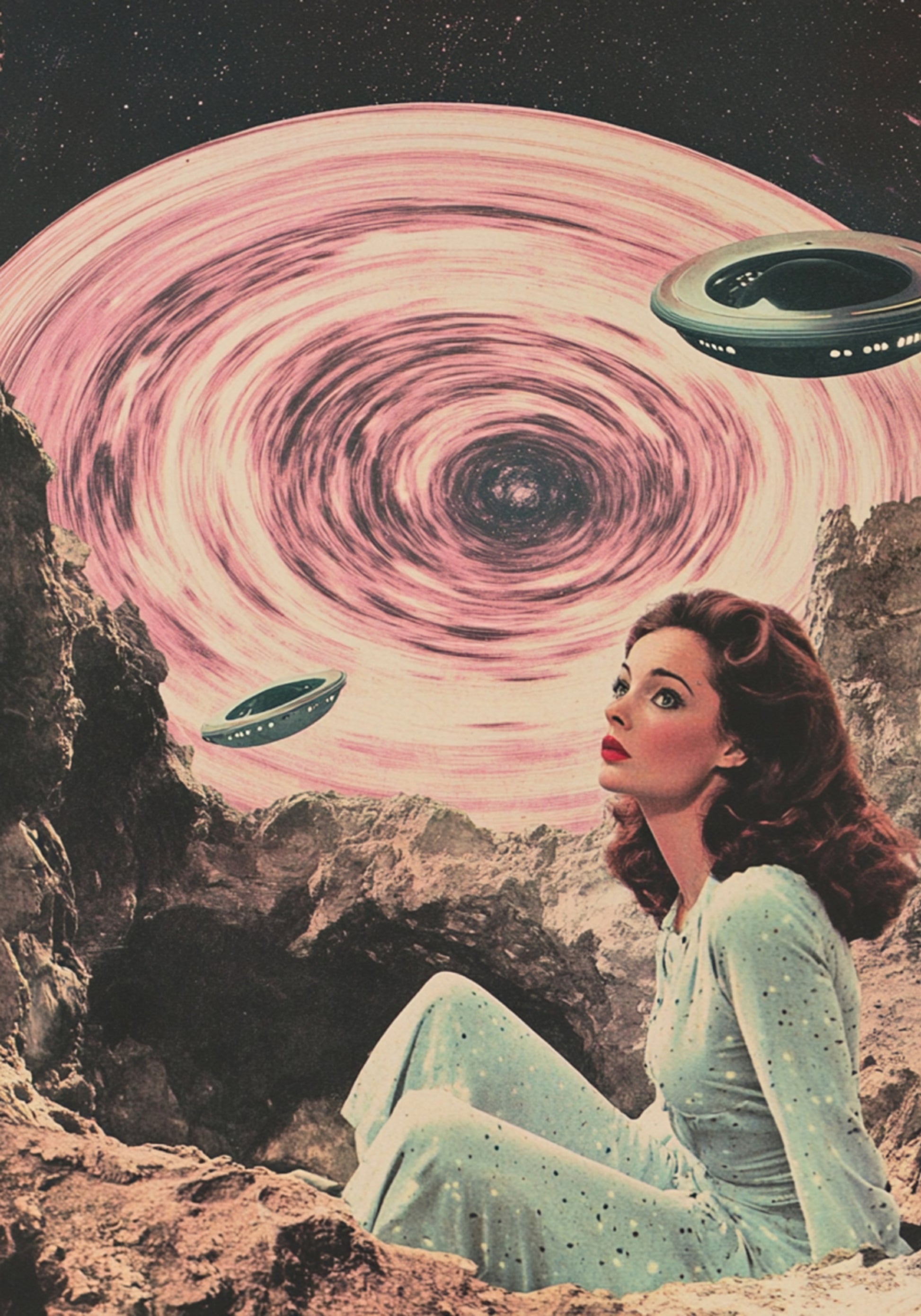 Pink Galaxy Gauze